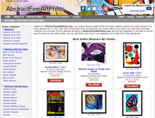 Tablet Screenshot of abstractfineartprints.com